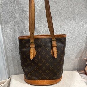 Amazing Condition Vintage Louis Vuitton Brown Monogram Tote Bag